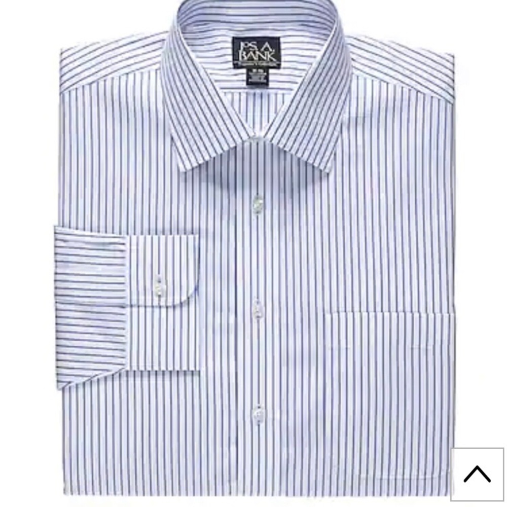 Jos A Bank FitSpread Collar Stripe Dress Shirt